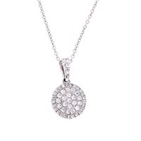 Necklace Golay Woman CERCHIO DI LUCE in White Gold Diamante GKT105012 0.26 G VS